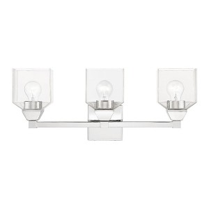 Livex Lighting Aragon 3 - Light Vanity in  Polished Chrome - 1 of 4
