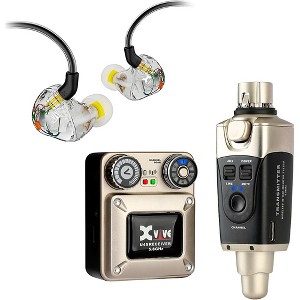 Xvive U45 In Ear Wireless System and T9 In Ear Monitors (5.8GHz) Gold - 1 of 4