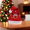 Unique Bargains Christmas Hat Polyester Red 10.24"x15.35" 1 Pc - 2 of 4