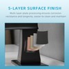 ChicFurnit Bathroom Sink Faucet Single Handle Waterfall Design with Pop Up Drain for Sleek Vanity Spaces, Brown, 14.6"*7.5"*3" - 4 of 4