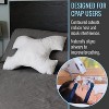 DMI CPAP Fiber Filled Sleep Aid Pillow, Suitable for All CPAP Masks, Increases Comfort by Reducing Mask Pressure, Minimizes Air Leaks, Aligns Neck, - 2 of 4
