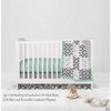 Bacati - Love  Gray Mint 3 pc Crib Bedding Set - 3 of 4