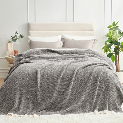 Snuggle Sac Reversible Throw Blanket Knitted Blanket Soft Bedding Blankets
