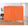 Proman Products Galaxy Indoor Room Divider (3-Panels), 102" W x 23" D x 71" H, Orange - 2 of 3