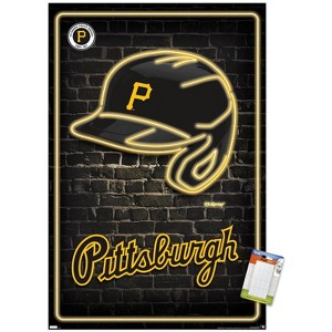 Trends International MLB Pittsburgh Pirates - Neon Helmet 23 Unframed Wall Poster Prints - 1 of 4