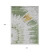 Artichoke Green And Olive Green Abstract Washable Indoor Outdoor Area Rug - 3 of 4