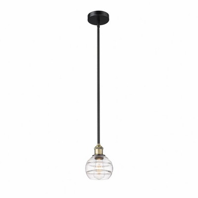 Rochester - 1 Light Stem Hung Mini Pendant In Industrial Style-7.38 Inches Tall and 5.88 Inches Wide
