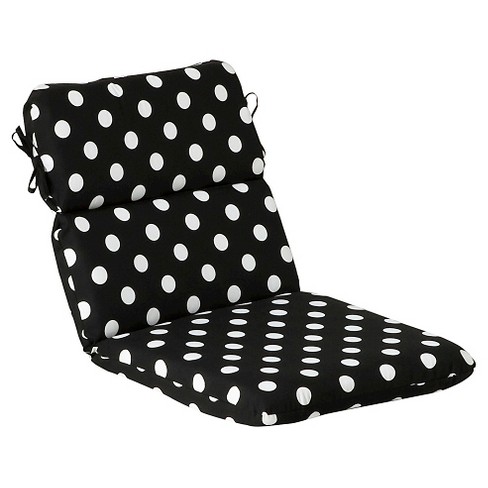 Outdoor Chair Cushion Black White Polka Dot Target