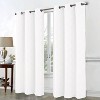 RT Designers Collection Celeste Shimmer Jacquard Polyester Grommet 2 Pack Window Curtain Panel Set 36" x 84" White - 2 of 4