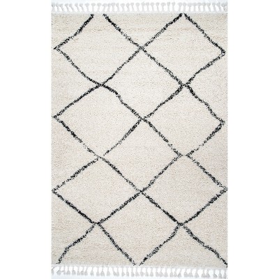 Nuloom Jessie Moroccan Lattice Tassel Indoor Area Rug