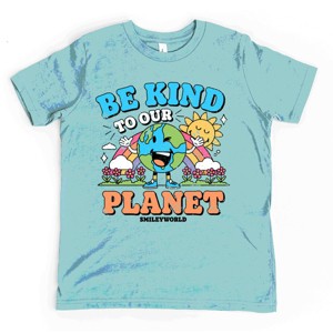 The Juniper Shop SmileyWorld Be Kind To Our Planet Rainbow Youth Short Sleeve Tee - 1 of 4