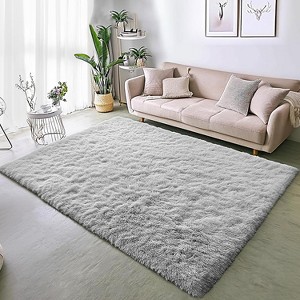 Area Rugs for Living Room Bedroom, Non-Slip Fluffy Soft Shag Carpet for Kids Home Dorm Decor - 1 of 4