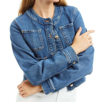 Women's Coco Patch Denim Jacket - tractr
