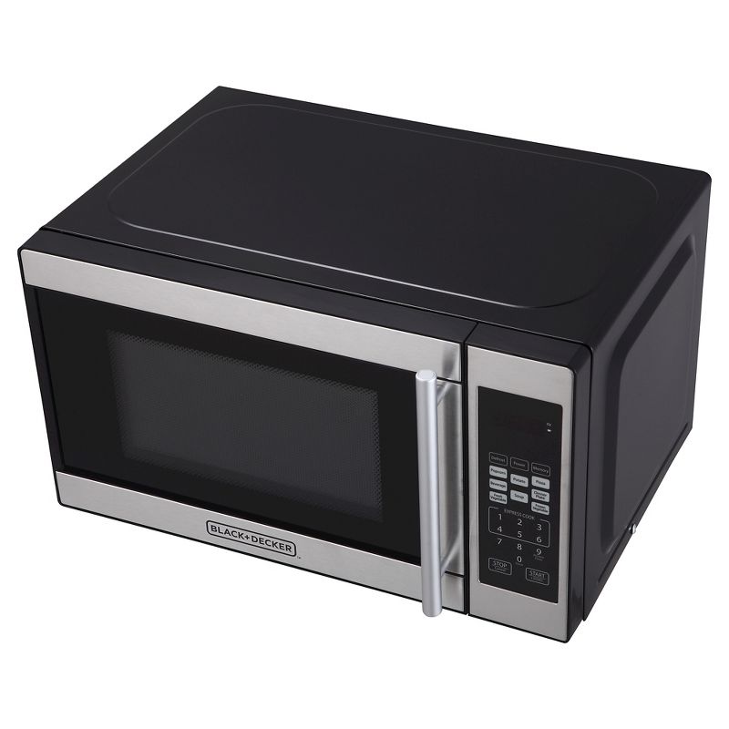 BLACK+DECKER 0.7 cu ft 700W Microwave Oven - Black - EM720CPN-P, 4 of 6