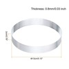 Unique Bargains Stainless Steel Non-Stick Perforated Baking Dessert Round Cake Ring 3 Pcs - 2 of 4