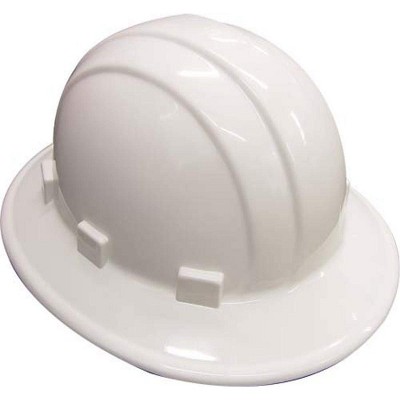 Bon Tool 84-536 Hard Hat - Full Brim - White W/Ratchet