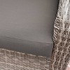 Leisure Made Forsyth 5pc Wicker Sectional in Gray Fabric - 3 of 4
