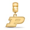 Black Bow Jewelry 14k Yellow Gold Plated Sterling Silver Purdue Boilermakers NCAA Bead Charm - 2 of 4