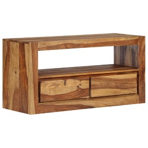 vidaXL TV Stand Solid Wood Sheesham 31.5"x11.8"x15.7" - 1 of 4