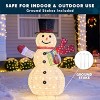 Joyfy 4 FT Christmas Outdoor Decorations, Collapsible Snowman Yard Lights with 120 LEDs for Xmas Backyard Garden Lawn Christmas Holiday Decoration - 3 of 4