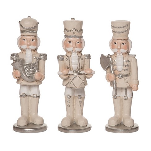 Transpac Resin Elegant Nutcracker Figurine Set of 3 Christmas Home Decorations - image 1 of 1