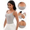 INSPIRE CHIC Women's Square Neck Cami Vest Shelf Bra Adjustable Spaghetti Strap Tank Camisoles - 3 of 4