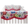 Bacati - Botanical Pink Crib Rail Guard Covers set of 2 - 3 of 4