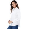 Woman Within Plus Size Petite Perfect Long Sleeve Shirt - 4 of 4
