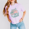 Simply Sage Market Women's Beach Bum Vintage Car Short Sleeve Relaxed Fit Cropped Tee - 2 of 3