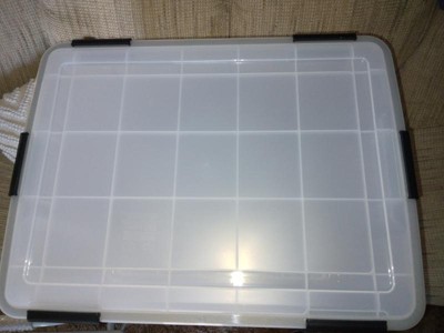 Iris 18.5 Gallon Element Resistant Plastic Storage Boxes With Lid 3pk