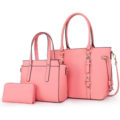 West 3PCS Purses for Women Tote Bag and Wallet Set Shoulder Satchel Handbags