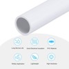 Unique Bargains Water Plumb DIY Crafts High Impact Rigid Round Pipes 8" Length ID 0.35" OD 0.43" White - 3 of 4