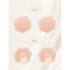 INSPIRE CHIC 6 Pairs Women's Strapless Invisible Sticky Adhesive Nipple Covers for Backless Dress - 3 of 4