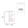 SEVOBAL Bathroom Vanities Floor Vanities 60cm with Four Drawers and Two Open Shelves for Bathroom Storage, Black, 37.41"*23.23"*12.6" - 3 of 4