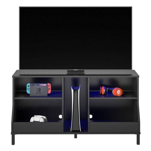 Falcon Youth Gaming TV Stand for TVs up to 50' with LED Lights Black -  NTENSE