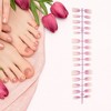Unique Bargains Gradient Short Coffin Fake Nails 1 Pc - 4 of 4