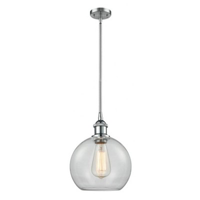 Athens - 1 Light Stem Hung Mini Pendant In Industrial Style-10 Inches Tall and 8 Inches Wide
