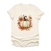 Simply Sage Market Fall Pumpkin Floral Short Sleeve Tee - 2 of 4