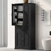 Cervin Bathroom Storage Cabinet with Shelfs and Drawer, Multiple Storage Space and Adjustable Shelf - Maison Boucle - 3 of 4