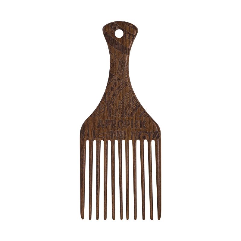 AFROPICK Hair Pick Engraved Hair Comb, 1 of 7
