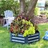 Sunnydaze Corrugated Galvanized Steel Hexagon Raised Garden Bed Kit for Vegetables, Plants, and Flowers - 40" W x 12" H - 2 of 4