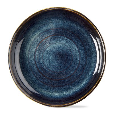 tagltd Loft Speckled Reactive Glaze Stoneware Dinnerware Plate 10 inch Midnight Blue Dishwasher Safe