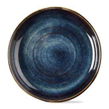 tagltd Loft Speckled Reactive Glaze Stoneware Dinnerware Plate 10 inch Midnight Blue Dishwasher Safe