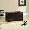 Shoal Creek Storage Chest with Lid Stay Safety - Jamocha Wood - Sauder - 3 of 4