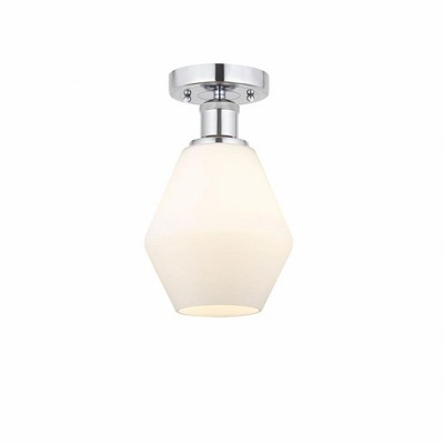 Cindyrella - 1 Light Semi-Flush Mount In Nautiical Style-10.25 Inches Tall and 6 Inches Wide