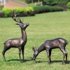 SPI Home Meadow Wanderers Garden Sculptures Pair – 31.5" Tall Metal Outdoor Statues with Rustic Finish, Nature-Inspired Design - 2 of 3