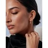 Freekiss 3 Pairs Gold Hoop Earrings Set: Dainty Stud Earrings Trendy Small 14K Gold Plated Hypoallergenic Dangle Cartilage - 4 of 4