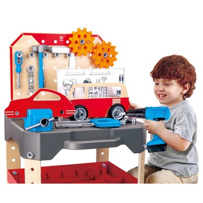 Junior Inventor Wooden Vehicle Service & Repair Workbench