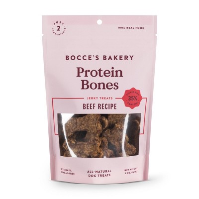 Bocce's Bakery Beef Protein Bones Dog Treats - 5oz