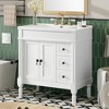 Dexmalle 30-Inch Modern Bathroom Vanity with U-Shaped Adjustable Shelf - 2 of 4